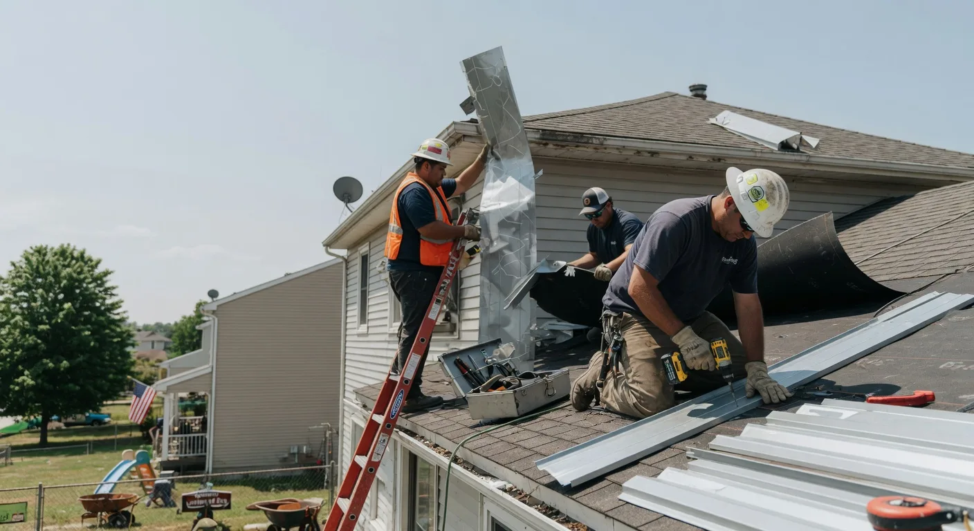 Storm Damage Metal Roof Repair in Whitesville, WV